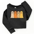 thumbnail image 5 of Four Ghosts Checkered Quilted Printed - Toddler Long Sleeve Graphic Tee and Youth Long Sleeve Graphic T-Shirt, 5 of 14