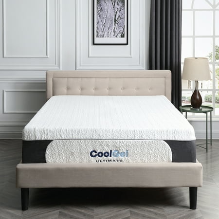 Pillow Top Cal King - Modern Sleep Cool Gel Ultimate Gel Memory Foam 14-Inch Mattress with BONUS 2 Pillows