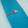 thumbnail image 2 of USA Patriotic Yin and Yang American Flag Round Tie Bar Clip Clasp Tack Silver Color Plated, 2 of 5