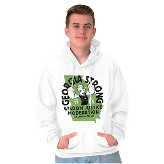 Popeye Strong Georgia Deep South Hoodie Sweatshirt Women Men Brisco Brands M