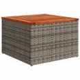 thumbnail image 5 of vidaXL Garden Table Grey and brown, 5 of 5