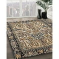 thumbnail image 3 of Ahgly Company Machine Washable Indoor Rectangle Traditional Dark Brown Area Rugs, 5' x 7', 3 of 7