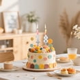 thumbnail image 3 of Set of 10 Number Candle Holders, Birthday Cake Topper Inserts with Stands for Ages 0-9, Reusable Party Decorations, 3 of 4