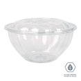 thumbnail image 2 of Eco-Products Renewable and Compostable Salad Bowls with Lids, 32 oz, Clear, Plastic, 50/Pack, 3 Packs/Carton, 2 of 8