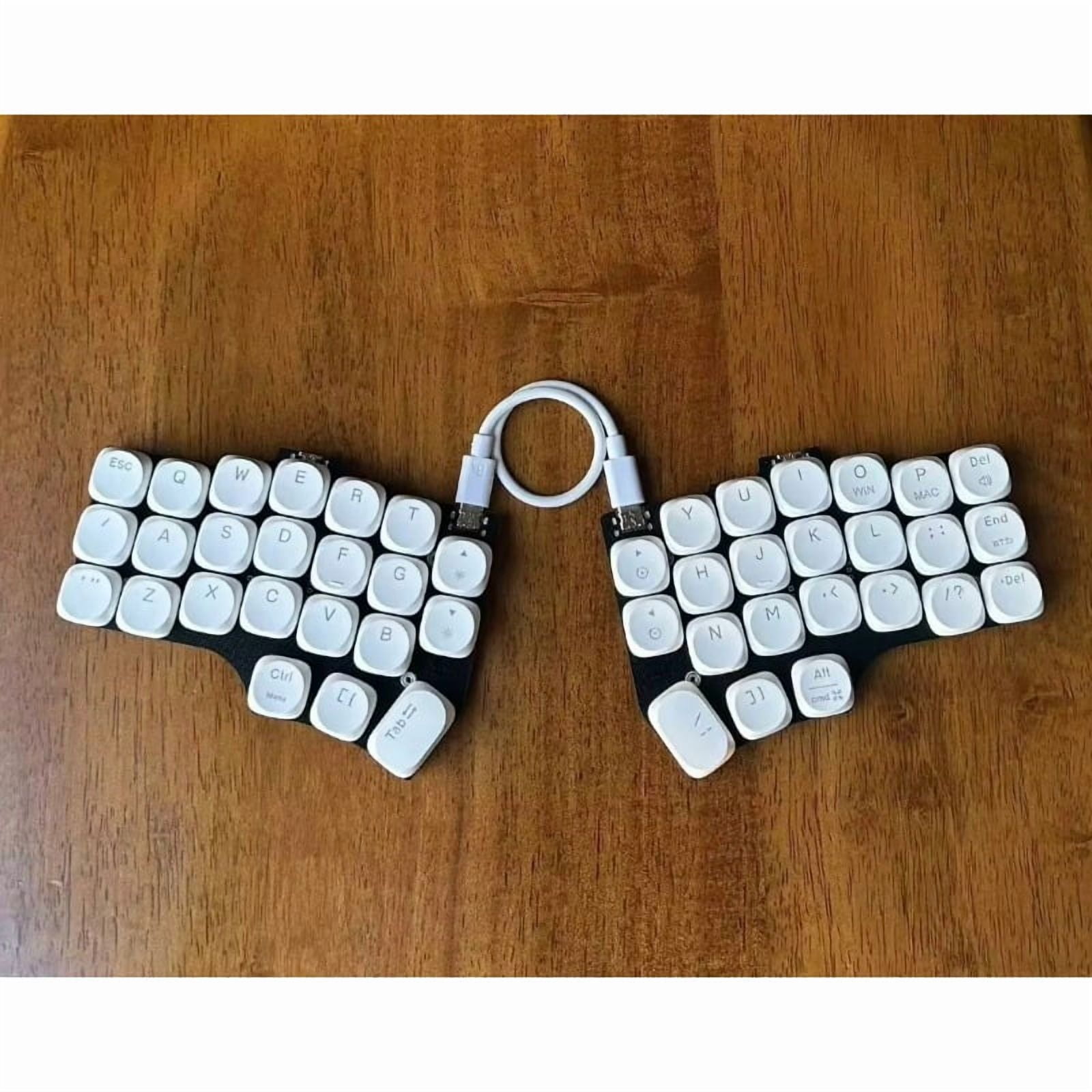Corne V4 Low Profile Split Keyboard Customized RGB Single-mode Wired Split Mechanical Keyboard Ergonomics VIAL Keymap Red Switch