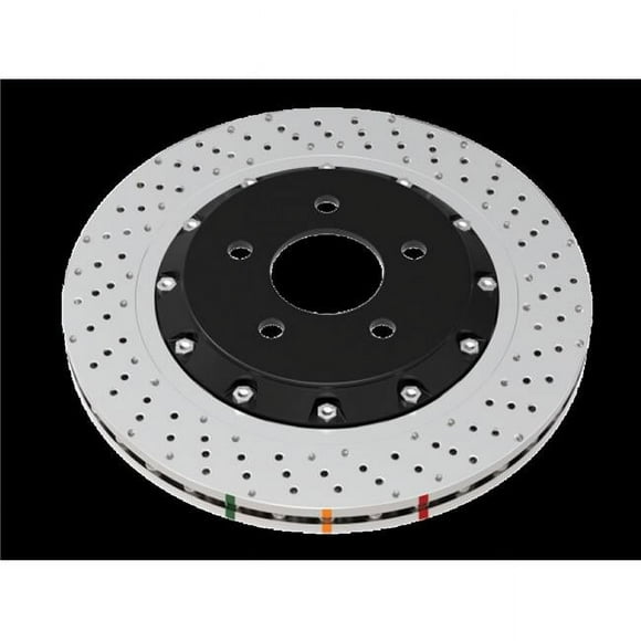 DBA 53928BLKXD C8 Z51 Front Crossdrilled 5000 Series Rotor for 2020 Chevrolet Corvette - 2 Piece