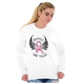 thumbnail image 5 of Support The Fight Breast Cancer Pink Women Crewneck Sweatshirt Brisco Brands S, 5 of 6