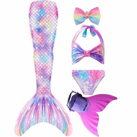 Mermaid Tail for Swimming with Monofin Mermaid Tail Swimsuit Bathing suit Costume for Girls