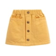 thumbnail image 3 of Paiwinds Girls' Summer Solid Color A-Line Denim Mini Skirt with Elastic Waist, Soft Denim for Casual Everyday, 3 of 8