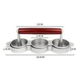 thumbnail image 2 of 2X Mini Hamburger Presses Nonstick 3 Slot Small Burger Patties Triple Beef Burger Maker Mold Machine Meat Kitchen, 2 of 7