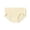 Light Yellow, variant on LUOGENLI Soft Smooth Seamless Briefs for Women, Mid‑Rise Invisible Triangle Underwear, Breathable Panties With Natural Silk Crotch Beige XXL