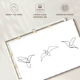 thumbnail image 6 of Elephant Stock Line Hummingbirds Wall Art - Horizontal Canvas Wall Art - Living Room Wall Decor - Animal Canvas - White And Black Decor - 36" x 24", 6 of 8