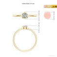 thumbnail image 5 of ANGARA Natural Diamond Solitaire Engagement Ring in 14K Yellow Gold for Women (Size-4.4mm| Color-K| Clarity-I3) | April Birthstone, Anniversary, Jewelry Gift for Women | Natural Diamond Ring, 5 of 9