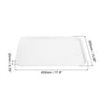 thumbnail image 2 of Bandejas de Plástico para Comida Rápida Al Por Mayor Bandejas de Servicio Rectangulares de 14" X 18" para Cafetería Restaurante Fiestas y Cocina (Blanco), 2 of 6