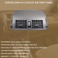 thumbnail image 2 of Dasbecan 55670-02160 Center Dash A/C Dashboard AC Air Vent Panel Trim Outlet Compatible with Toyota Corolla 2008 2009 2010 2011 2012 2013 55663-02060, 2 of 5