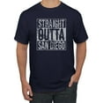 thumbnail image 1 of Straight Outta San Diego SD Fan | Fantasy Baseball Fans | Mens Sports Graphic T-Shirt, Navy, Small, 1 of 4