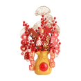 thumbnail image 1 of Conjunto de cubo Festival de primavera Suministros de bricolaje Flor artificial año nuevo chino Simulación Fruit Jar para , 40x28cm y Aureato mayimx Cubo de bendición, 1 of 9