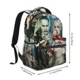 thumbnail image 2 of Suicide Squad Joker Harley Quinn Laptop Backpack Daypack Large Capacity Multipurpose Travel Bags Lightweight Satchel Rucksack, 2 of 6