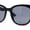 All Black, variant on Womens Boyish Hipster Horn Rim Fashion Plastic Chic Sunglasses Flower - Smoke
