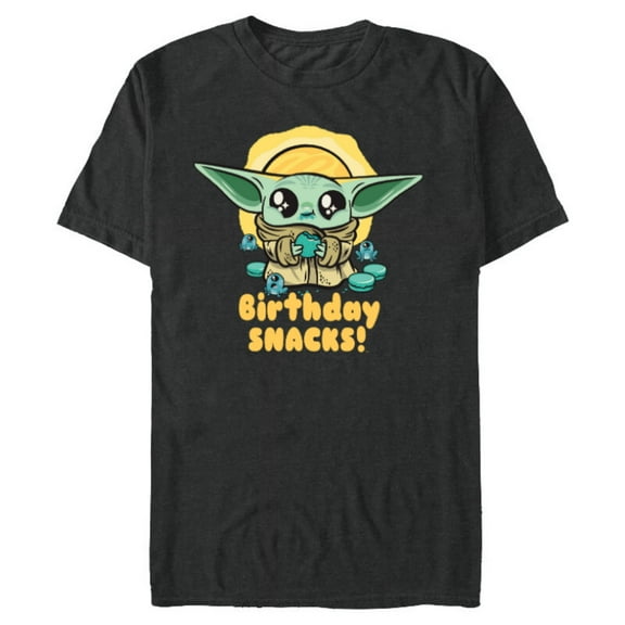 Star Wars Mandalorian Grogu Frogs & Cookies Birthday Snacks! - Short Sleeve Blended T-Shirt for Adults - Customized-Dark Heather