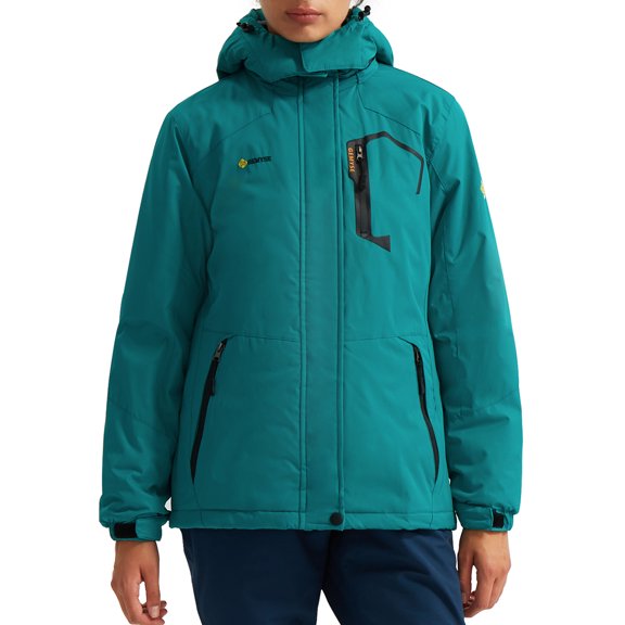 GEMYSE Women's Mountain Waterproof Ski Snow Jacket Winter Windproof Rain Coat(Moonblue, S)