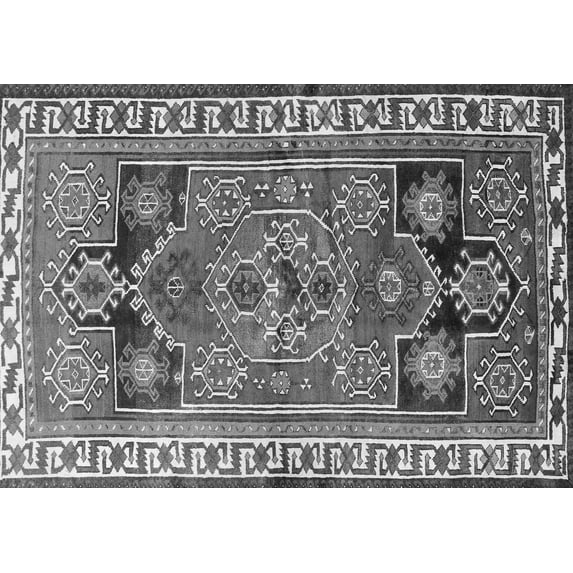 Ahgly Company Indoor Rectangle Persian Gray Traditional Area Rugs, 2' x 3'
