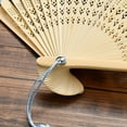 thumbnail image 6 of Chinese Style Handmade Landscape Bamboo Silk Folding Fan, Vintage Retro Style for Women Ladys Girls Small Bamboo Fan Ink Bamboo, 6 of 6