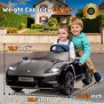 thumbnail image 4 of JoyWheels Licensed Porsche Taycan Turbo S 2 Seater Ride On Cars,24V 350W Powered Ride on Car With Remote Control,4mph,Black, 4 of 9