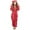 T-659Watermelon Red272, variant on MEZZALL Girls Long Sleeve Hooded Jumpsuits With Eyeshade Winter Warm Sleep Kids Cozy Leisure Relaxed Fit One-Pieces