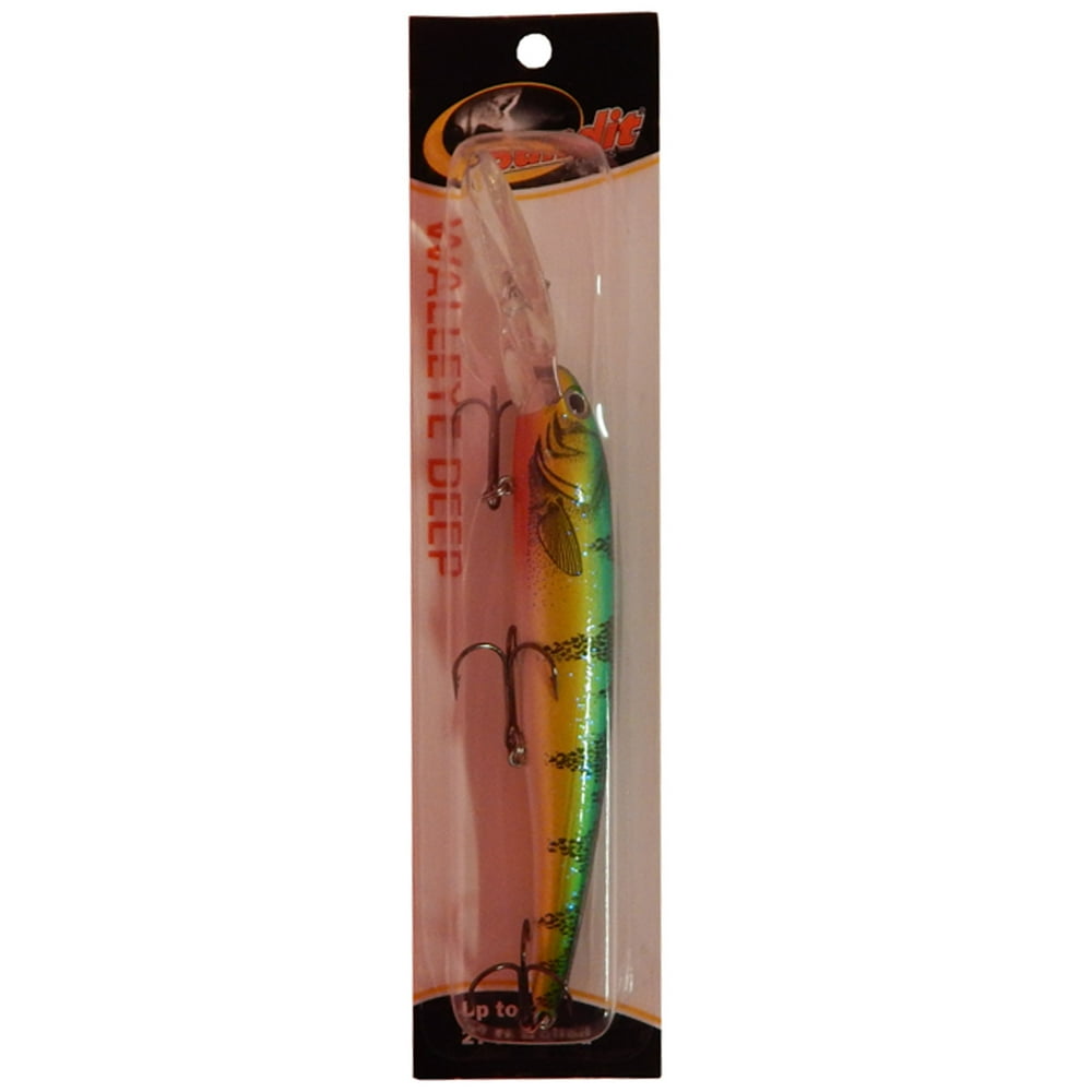 Bandit 4.75" Walleye Deep 5/8 Ounce Jerkbait Green Perch, BDTWBD228 - Walmart.com - Walmart.com