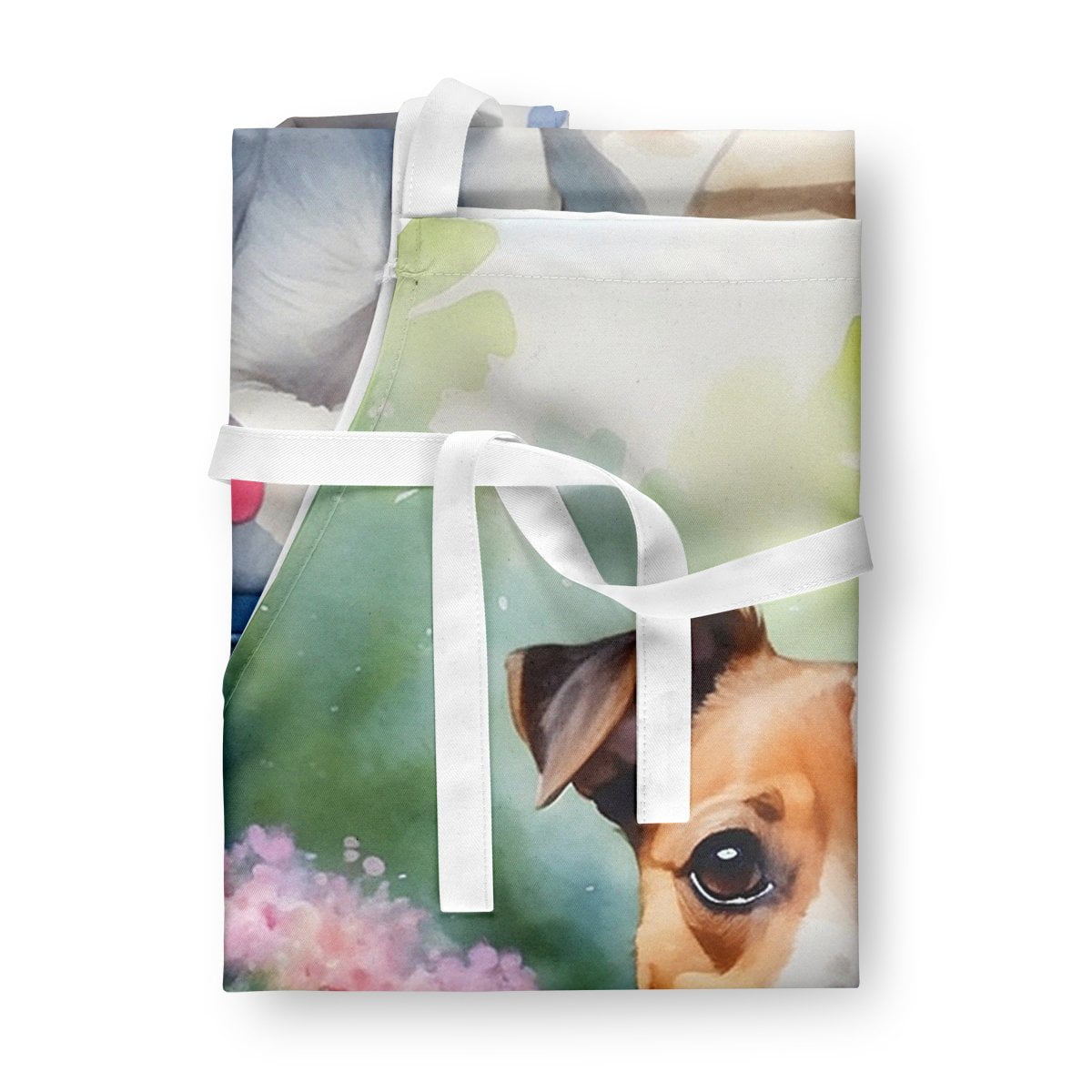 Jack Russell Terrier Spring Path Apron 27 in x 30 in
