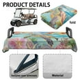 thumbnail image 6 of Yuyamidu Sea Turtle Golf Cart Seat Covers Hibiscus Golf Cart Cushion Covers Winter Warm Club Car Seat Towel Blanket, 6 of 8