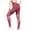 Pink, variant on Bigersell Skinny Yoga Pants for Women Yoga Full Length Pants Women's buttocks striped high-stretch seamless yoga pants sports yoga pants Stretch Pant for Ladies