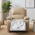 thumbnail image 2 of FOR U DESIGNS White Marble Print Recliner Chair Covers Breathable Waterproof Reclining Seat Cover, Non-Slip Washable Reclining Sofa Cover All Season Recliner Chair Covers for Dogs, 2 of 6