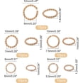 thumbnail image 2 of 50pcs 5 Sizes 304 Stainless Steel Jump Rings Open Jump Rings Crooked Jump Rings for DIY Jewelry Making Accessories Rose Gold, 2 of 5