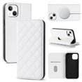 thumbnail image 1 of Funda antirrobo con cierre magnético para iPhone 13 Mini, compatible con carga magnética, piel sintética y TPU, diseño tipo cartera, ranuras para tarjetas, 1 of 5