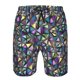 thumbnail image 3 of Balery Purple-Gold Triangles Traje de Baño Estilo Hawaiano para Hombre, Shorts de Secado Rápido con Bolsillos-Large, 3 of 6