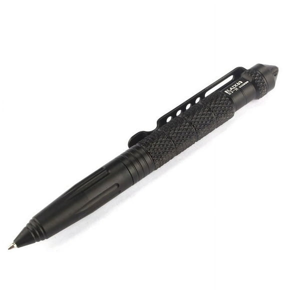 WIFKLSIIPG Multipurpose Aluminum Tactical Pen Emergency Glass Breaker Tool Black
