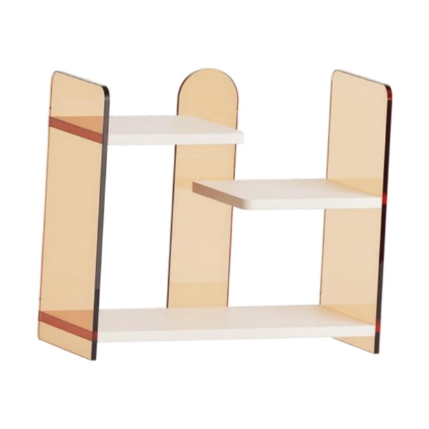 Estante para tazas de MDF acrílico, estante de exhibición para estación de café con estantes multicapa y Blanco Rojo