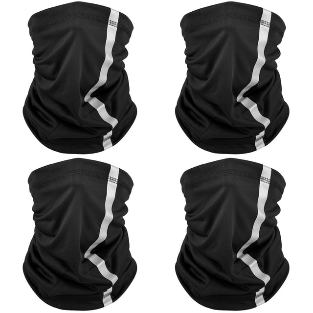 Bufanda reflectante SATINIOR para el cuello, máscara facial, 4 unidades