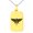 Gold, variant on Stainless Steel Zeus Greek God of Sky Engraved Small Rectangle Dog Tag Charm Pendant Necklace