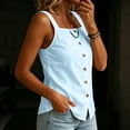 thumbnail image 4 of Fewfanhot Spring Tops for Women 2026 Trendy Ribbed Tank Tops Slim Fit Square Neck Sleeveless Shirts Slit Hem Summer Casual Basic Tanks, 4 of 7