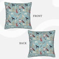 thumbnail image 3 of Bingfone Animal Dog Linen Throw Pillow Covers Cushion Case Pocket Button Vintage Farmhouse Pillowcase-16"x16", 3 of 9