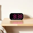 thumbnail image 2 of Unique Bargains LED Alarm Clock Black Housing and Rose Red Light 5.1"L x 1.4"W x 2.4"H, 2 of 5