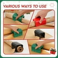 thumbnail image 2 of 2PC Wrapping Paper Cutter Christmas Paper Roll Cutters Paper Cutter Slider Tool Set Christmas Gift Packing Wrapping Cutting Supplies for Crafting Birthday Gifts Wrap Rolls (1PC RED & 1PC Green), 2 of 5