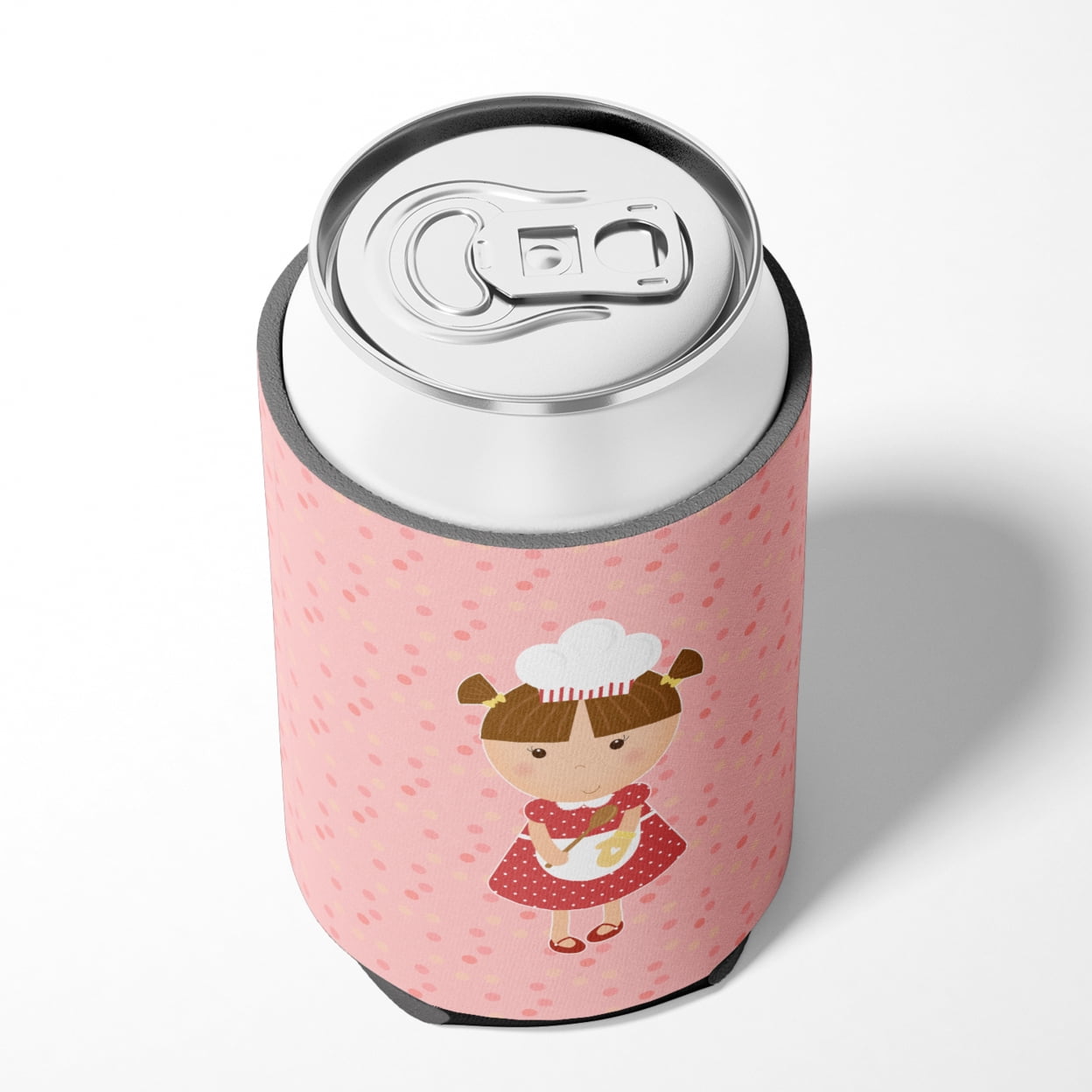 Baker Brunette on Pink Can or Bottle Hugger