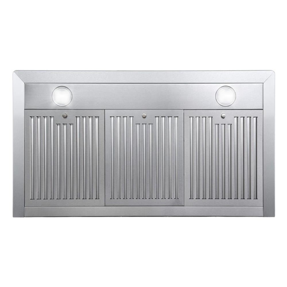 Pemberly Row 36 in. 380 CFM Ducted Wall Mount Range Hood in Stainless Steel