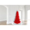 thumbnail image 2 of Vickerman 90" Sapin en Plastique Non Éclairé Arbre de Noël Artificiel en Rouge, 2 of 3