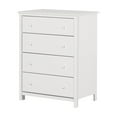 thumbnail image 2 of Commode 4 tiroirs, fini Blanc solide, collection Cotton Candy de Meubles South Shore, 2 of 11