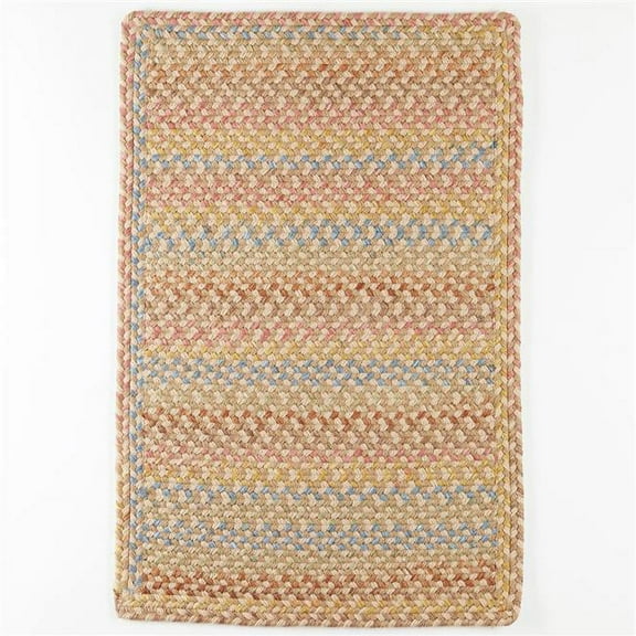 Rhody Rug WO51R036X060B 3 x 5 ft. Woodstock Rectangle Rug, Khaki & Multi Color